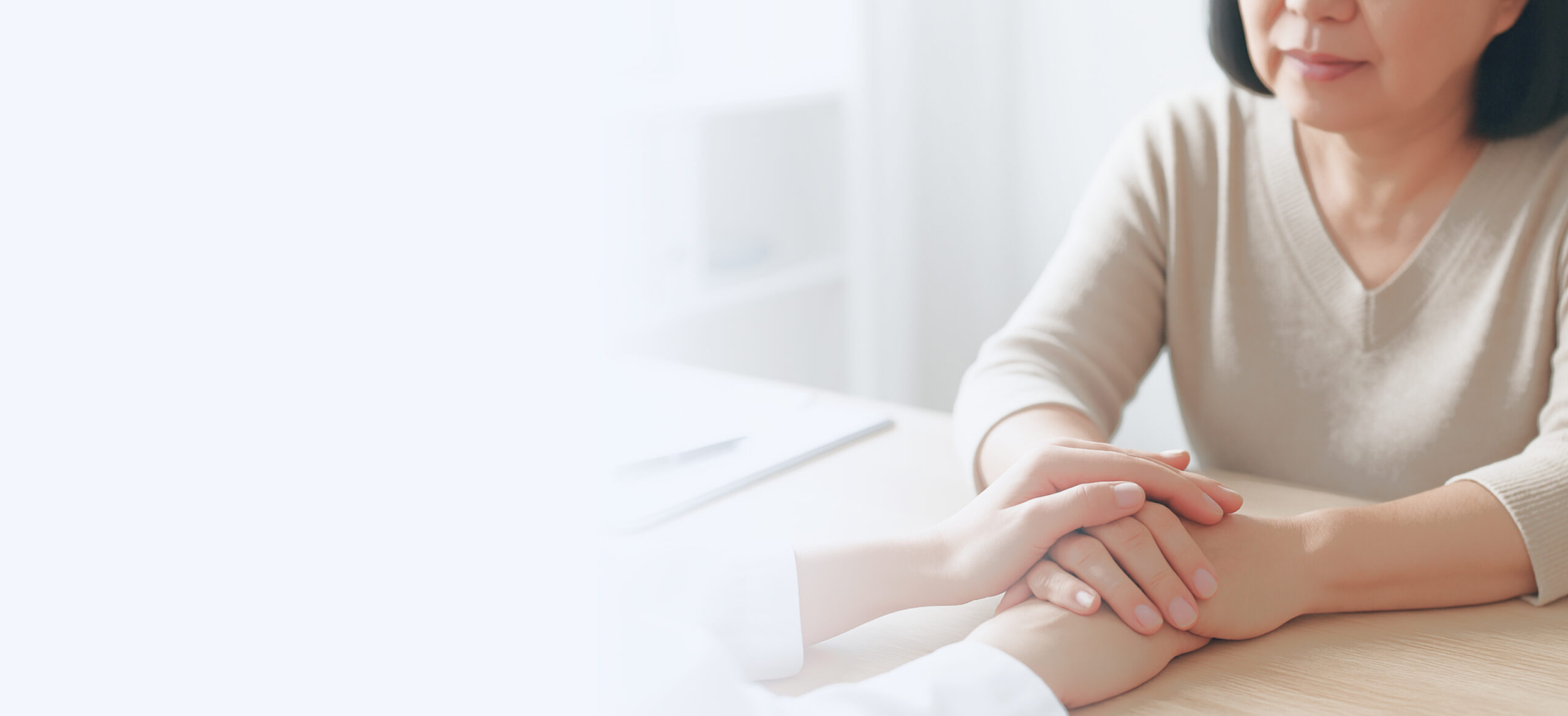 AOGC Homepage Banner   Doctor comforting patient   Desktop