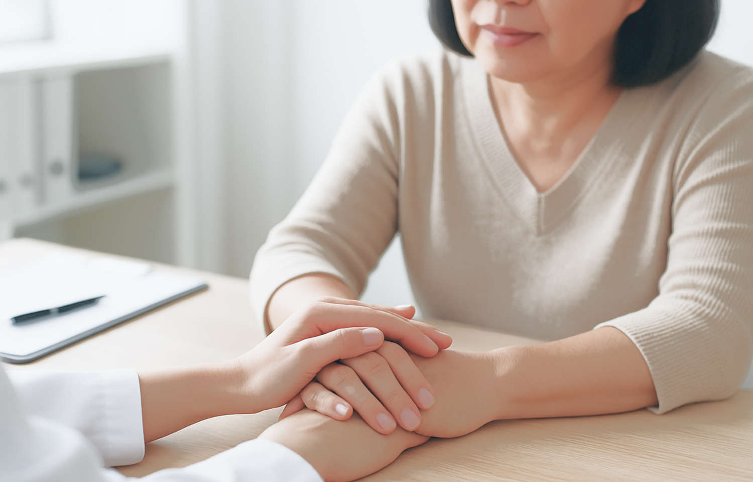 AOGC Homepage Banner   Doctor comforting patient   Mobile